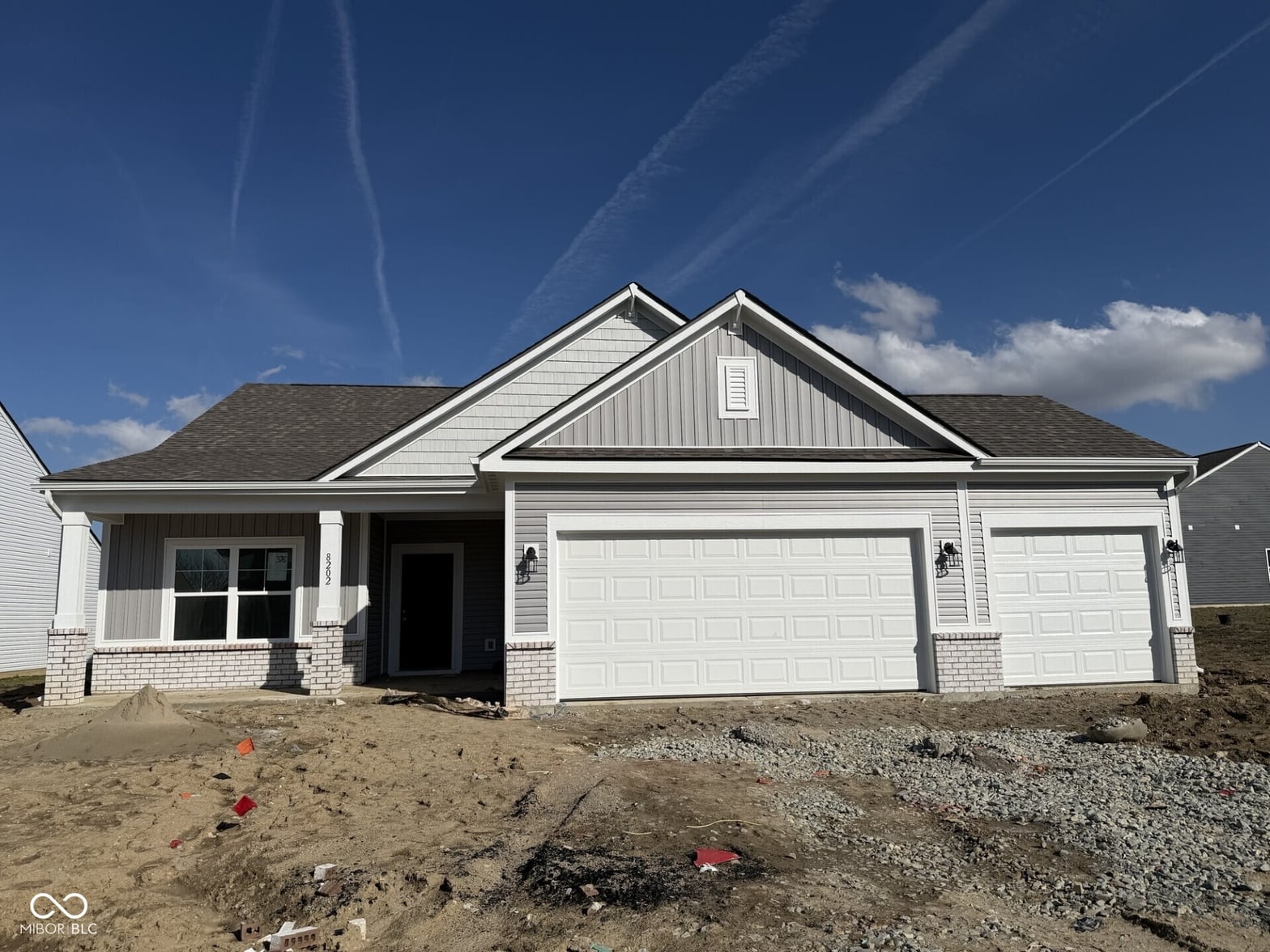 Front exterior at 8202 Bearberry Lane, Pendleton, IN