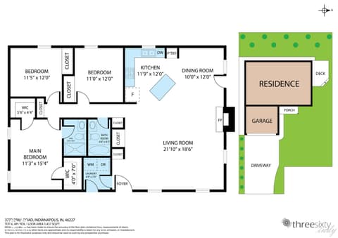 Floor Plan — 3772 Brill Road, Indianapolis, IN