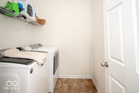 Laundry room at 834 Blue Ash Trail, Greenwood, IN