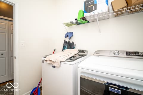 Laundry room at 834 Blue Ash Trail, Greenwood, IN