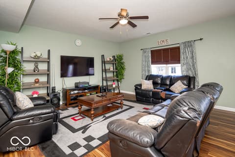 Living room at 834 Blue Ash Trail, Greenwood, IN
