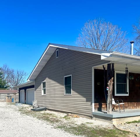 Backyard at 2976 W Rose Hill Lane, Rosedale, IN