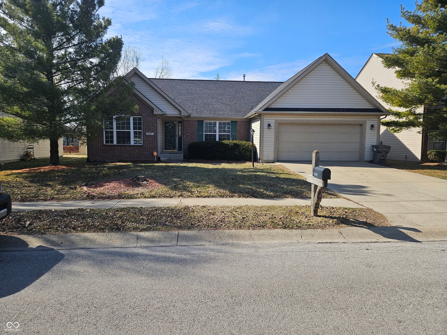 Front exterior at 1830 Brook Crossing Way, Indianapolis, IN