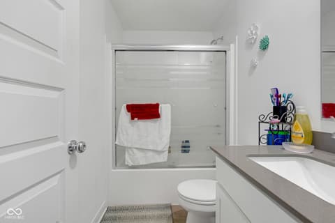 Bathroom at 7423 Manor Lake Lane, Indianapolis, IN