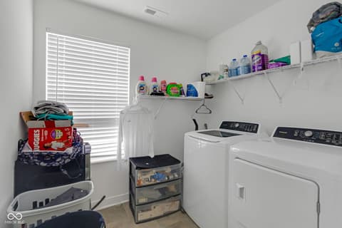 Laundry room at 7423 Manor Lake Lane, Indianapolis, IN