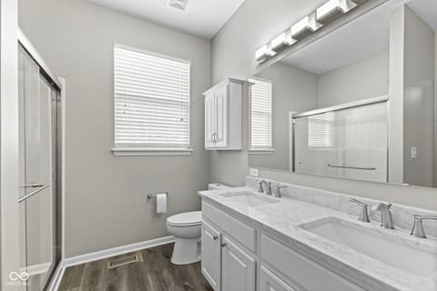 Primary bathroom at 6051 Copeland Mills Court, Indianapolis, IN