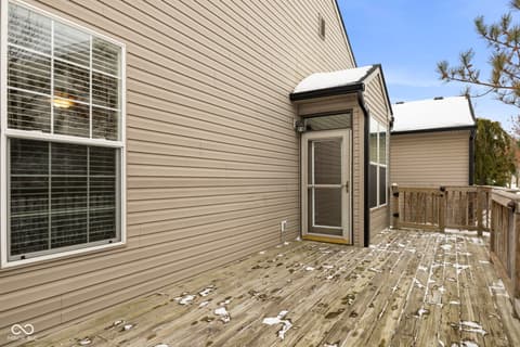 Outdoor living area at 6051 Copeland Mills Court, Indianapolis, IN