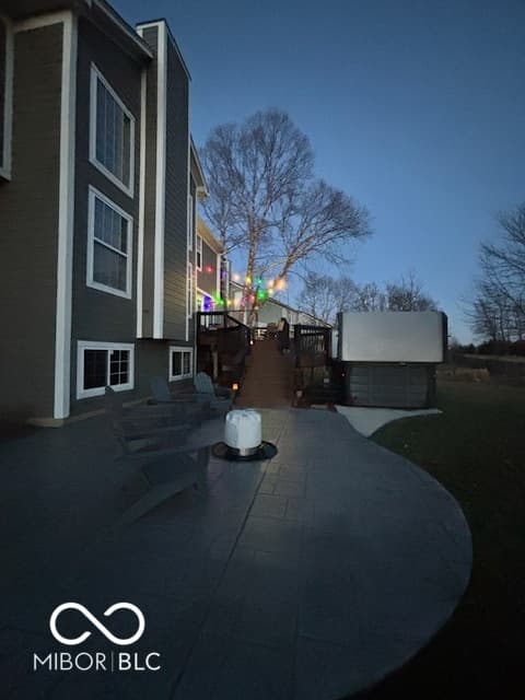 Outdoor living area at 6055 Catlin Lane, Noblesville, IN