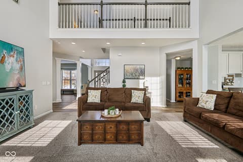 Living room at 6055 Catlin Lane, Noblesville, IN