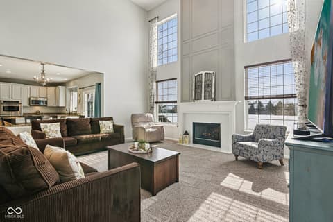 Living room at 6055 Catlin Lane, Noblesville, IN