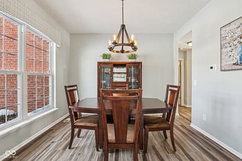 Dining room at 6055 Catlin Lane, Noblesville, IN