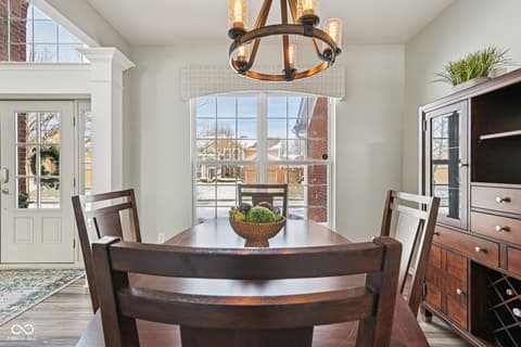 Dining room at 6055 Catlin Lane, Noblesville, IN