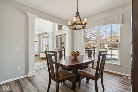 Dining room at 6055 Catlin Lane, Noblesville, IN