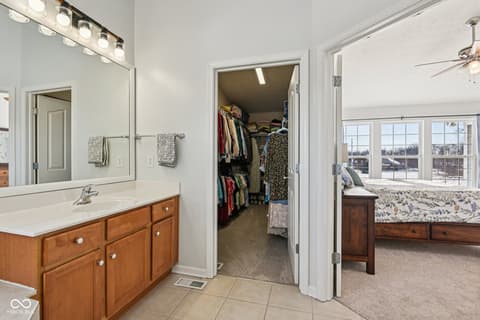 Primary bathroom at 6055 Catlin Lane, Noblesville, IN