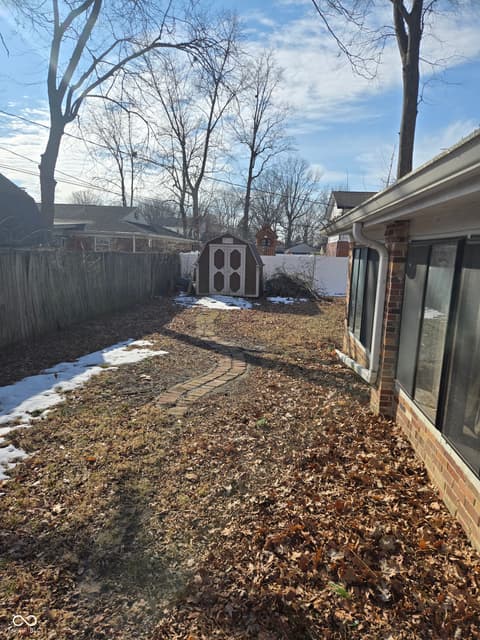 Yard at 1503 Cecil Avenue, Indianapolis, IN