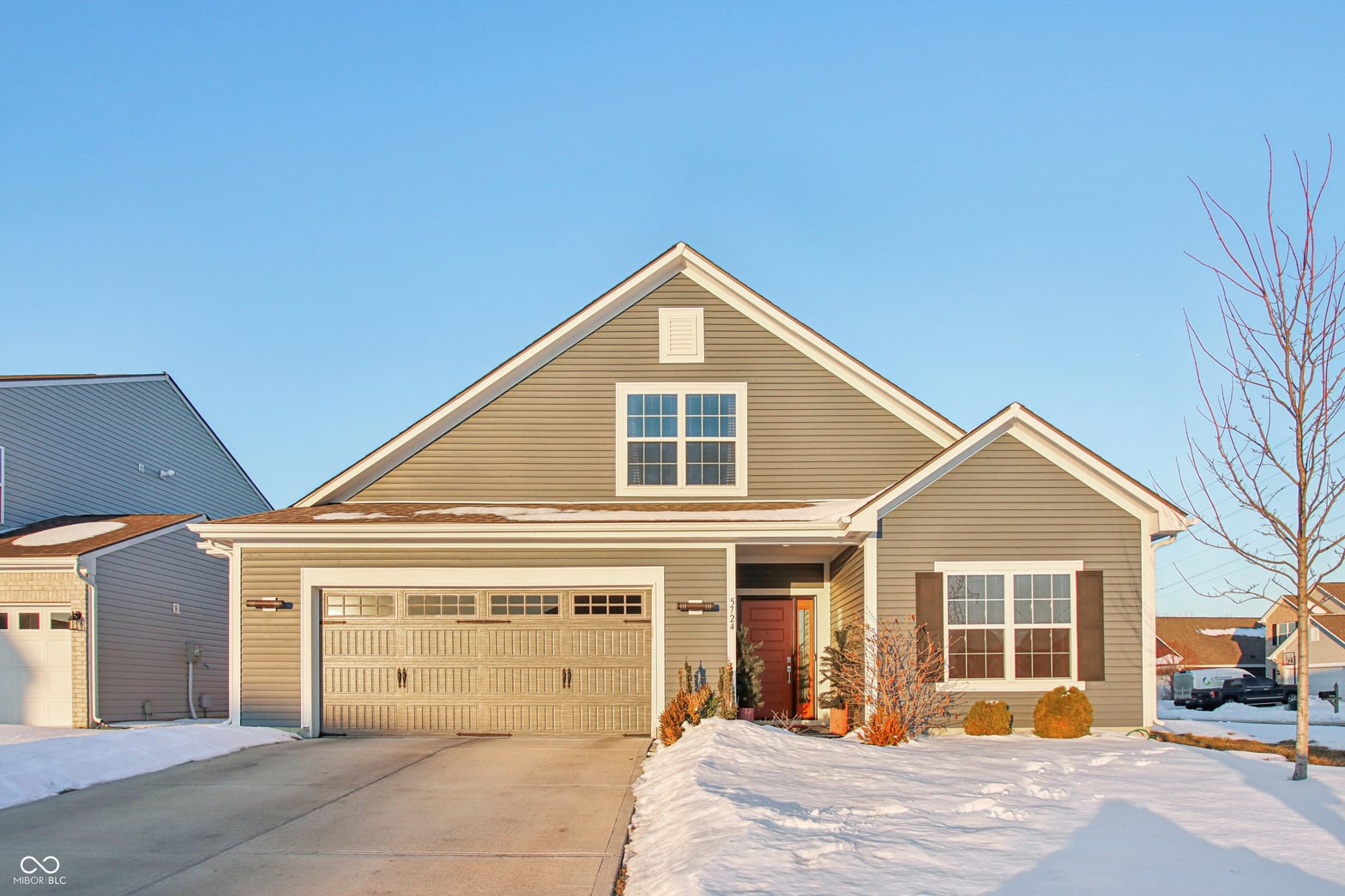 Front exterior at 5724 Anders Lane, Lawrence, IN