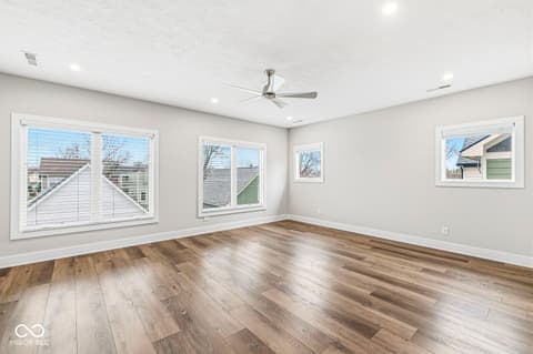 Primary bedroom at 2017 Carrollton Avenue, Indianapolis, IN