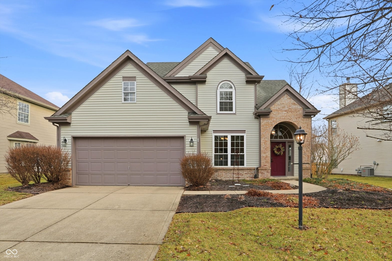 Front exterior at 10264 Lauren Pass, Fishers, IN