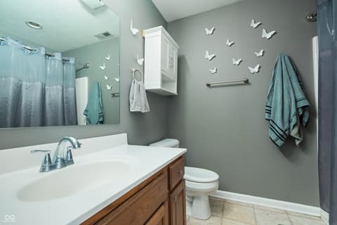 Bathroom at 5371 Dollar Run Drive, Indianapolis, IN