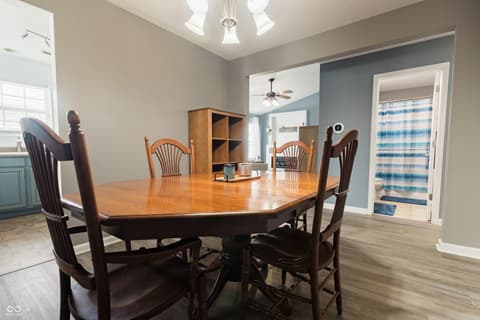 Dining room at 5371 Dollar Run Drive, Indianapolis, IN