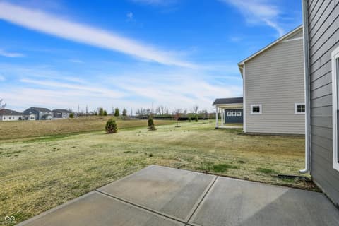 Backyard at 3944 E 191st Street, Westfield, IN