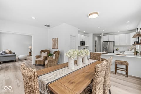 Dining room at 10380 Spring Highland Drive, Indianapolis, IN