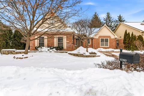 Front exterior at 10380 Spring Highland Drive, Indianapolis, IN