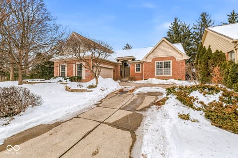 Front exterior at 10380 Spring Highland Drive, Indianapolis, IN