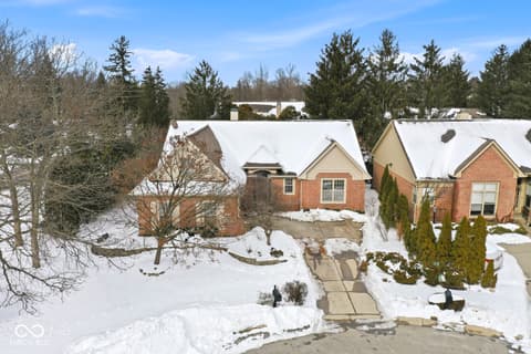 Front exterior at 10380 Spring Highland Drive, Indianapolis, IN