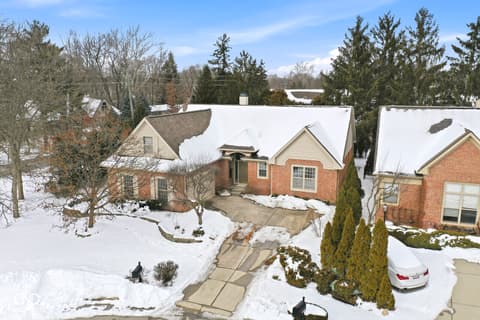 Front exterior at 10380 Spring Highland Drive, Indianapolis, IN