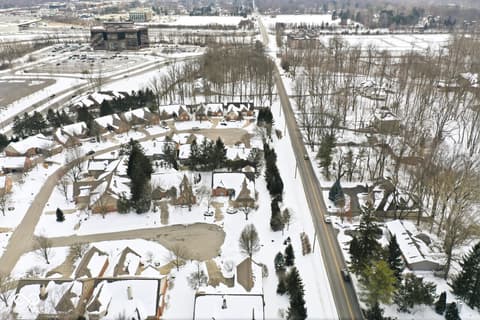 Aerial view at 10380 Spring Highland Drive, Indianapolis, IN