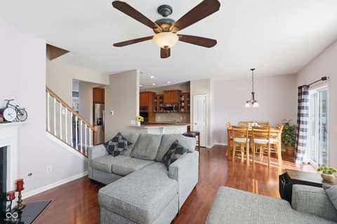 Living room at 6343 Central Boulevard, Whitestown, IN