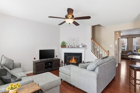 Living room at 6343 Central Boulevard, Whitestown, IN