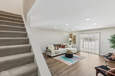 Family room at 38 Homestead Drive, Sheridan, IN