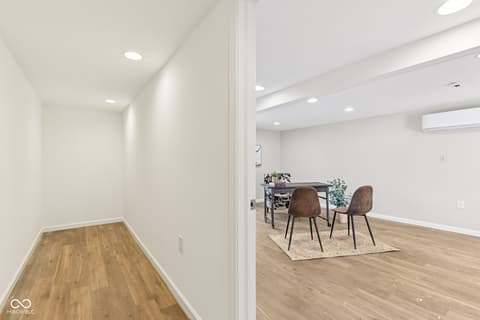 Bonus room at 38 Homestead Drive, Sheridan, IN — Bright, spacious bonus room with hardwood floors.
