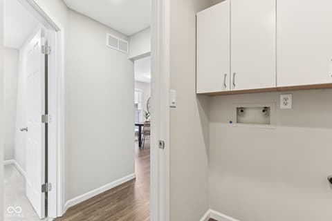 Laundry room at 38 Homestead Drive, Sheridan, IN