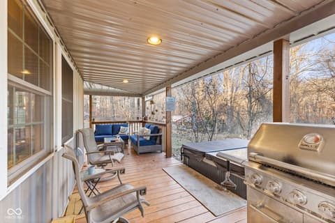 Outdoor living area at 6817 Siebert Trail, Nineveh, IN