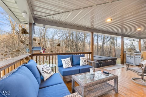 Outdoor living area at 6817 Siebert Trail, Nineveh, IN