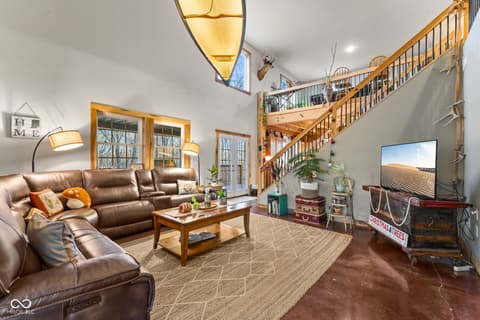 Living room at 6817 Siebert Trail, Nineveh, IN
