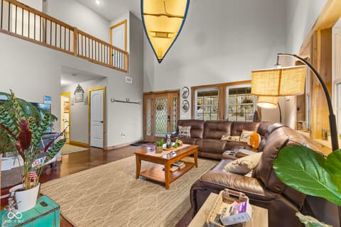 Living room at 6817 Siebert Trail, Nineveh, IN