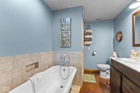 Bathroom at 6817 Siebert Trail, Nineveh, IN