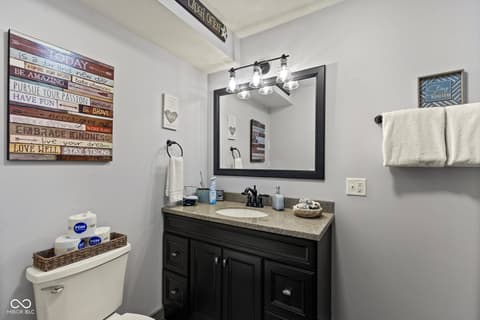 Bathroom at 6817 Siebert Trail, Nineveh, IN
