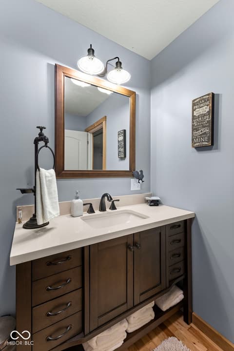 Bathroom at 6817 Siebert Trail, Nineveh, IN