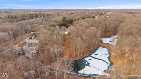Aerial view at 6817 Siebert Trail, Nineveh, IN
