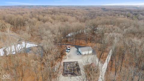 Aerial view at 6817 Siebert Trail, Nineveh, IN
