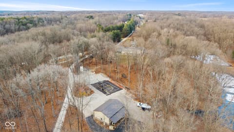 Aerial view at 6817 Siebert Trail, Nineveh, IN