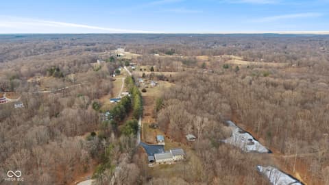 Aerial view at 6817 Siebert Trail, Nineveh, IN
