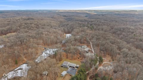 Aerial view at 6817 Siebert Trail, Nineveh, IN