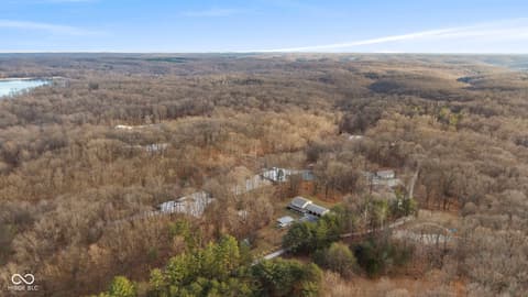 Aerial view at 6817 Siebert Trail, Nineveh, IN