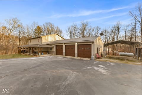 Front exterior at 6817 Siebert Trail, Nineveh, IN